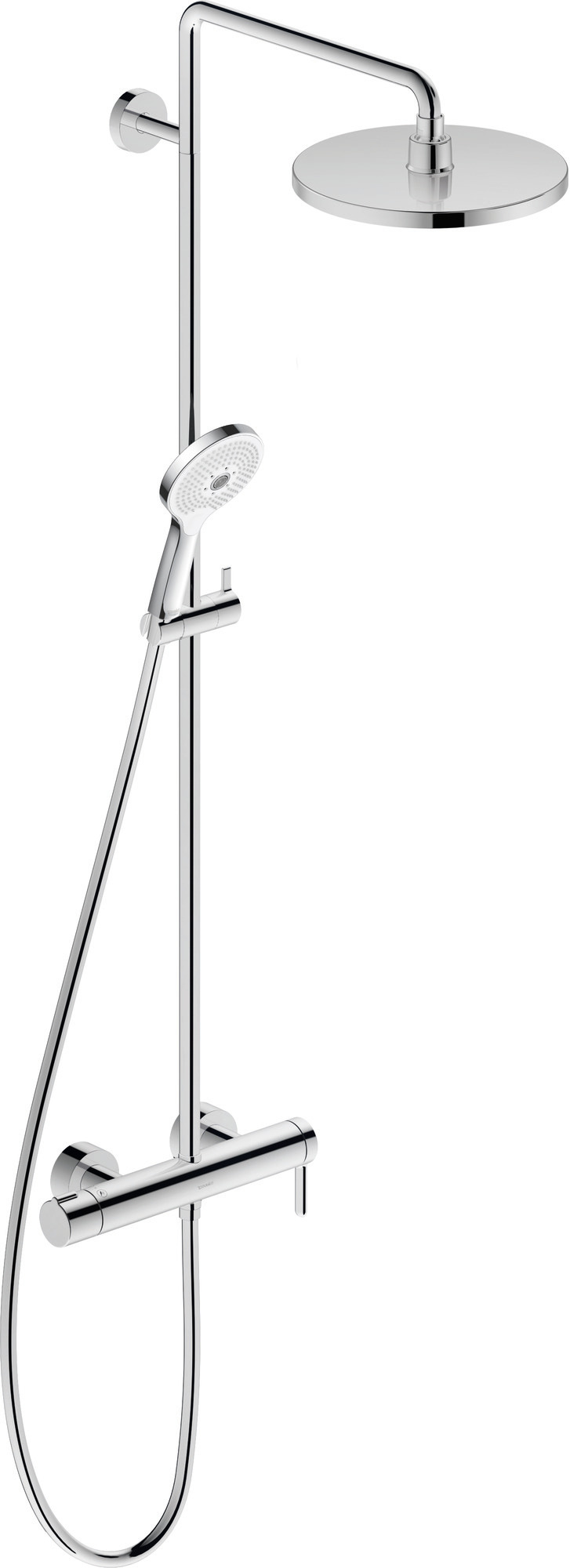 ShowerSystem with single lever shower mixer chrome