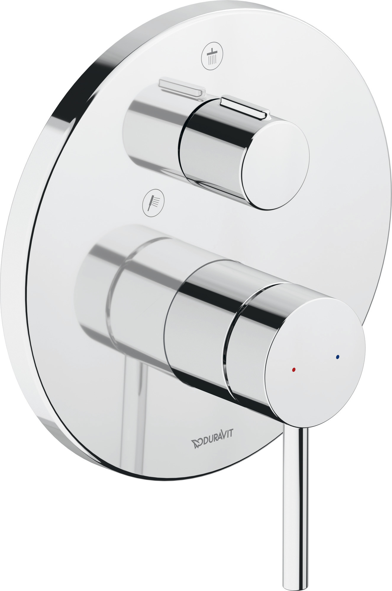 Single lever shower mixer concealed