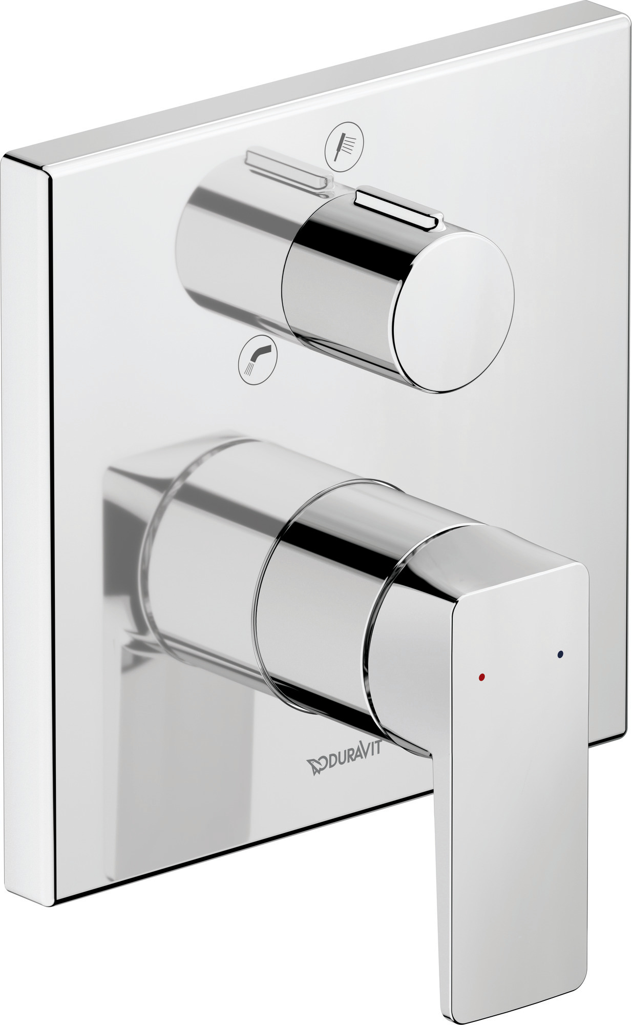 Single lever bath mixer concealed chrome