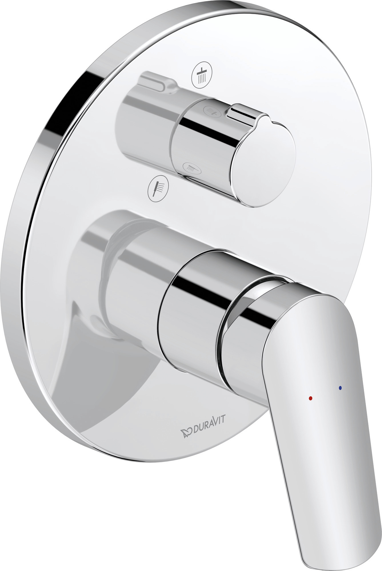 Single lever shower mixer concealed