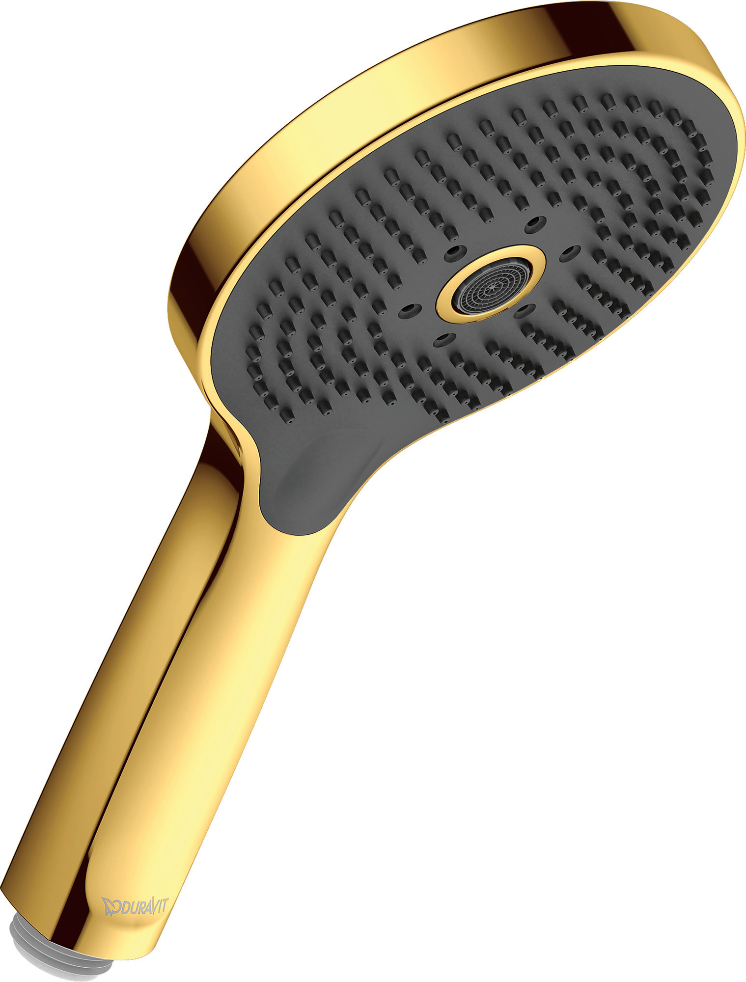 Hand shower 3jet Click! D120 MinusFlow polished gold