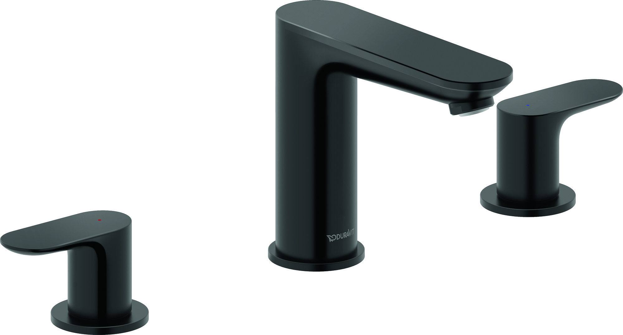 3-hole basin mixer matt black