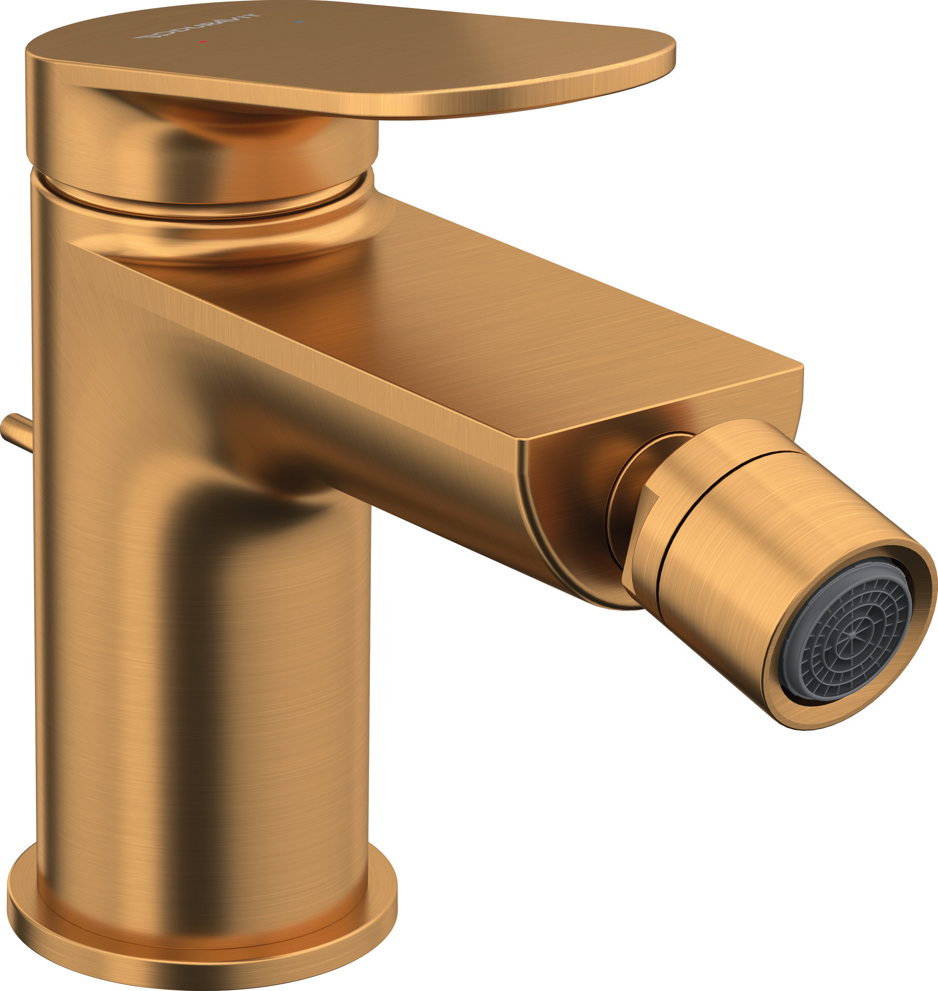 Single lever bidet mixer brushed bronce