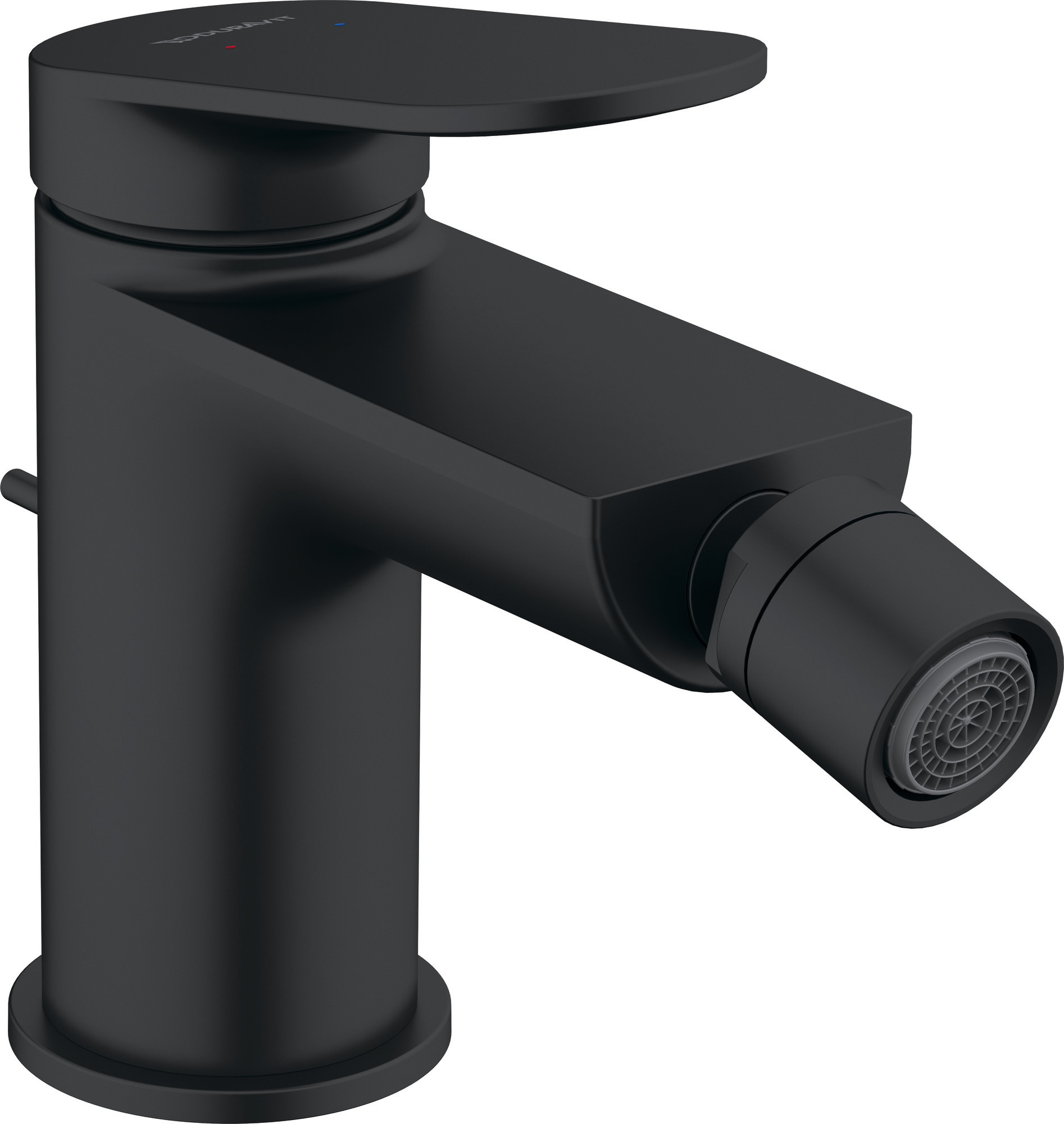 Single lever bidet mixer matt black