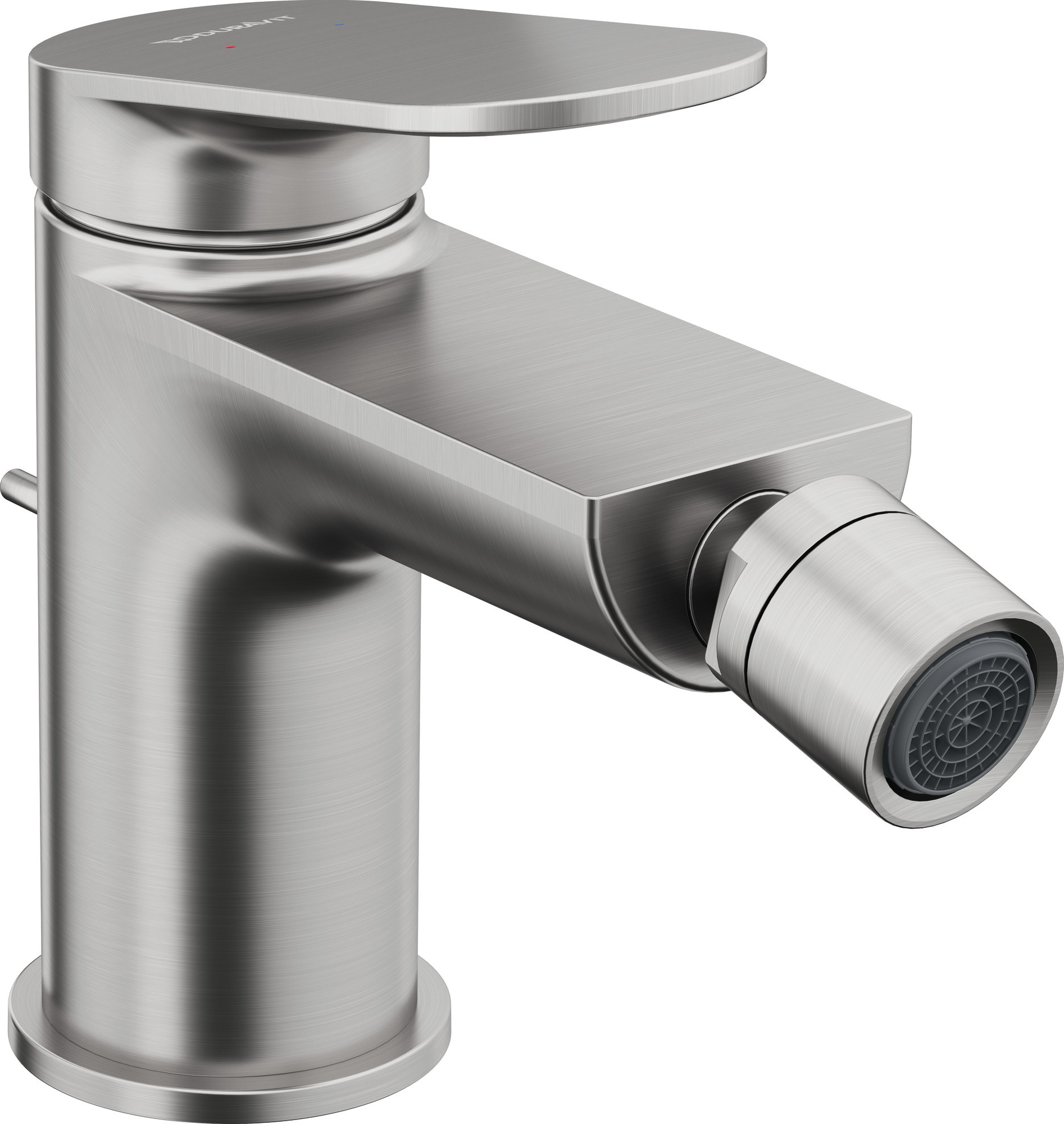 Single lever bidet mixer stainless steel