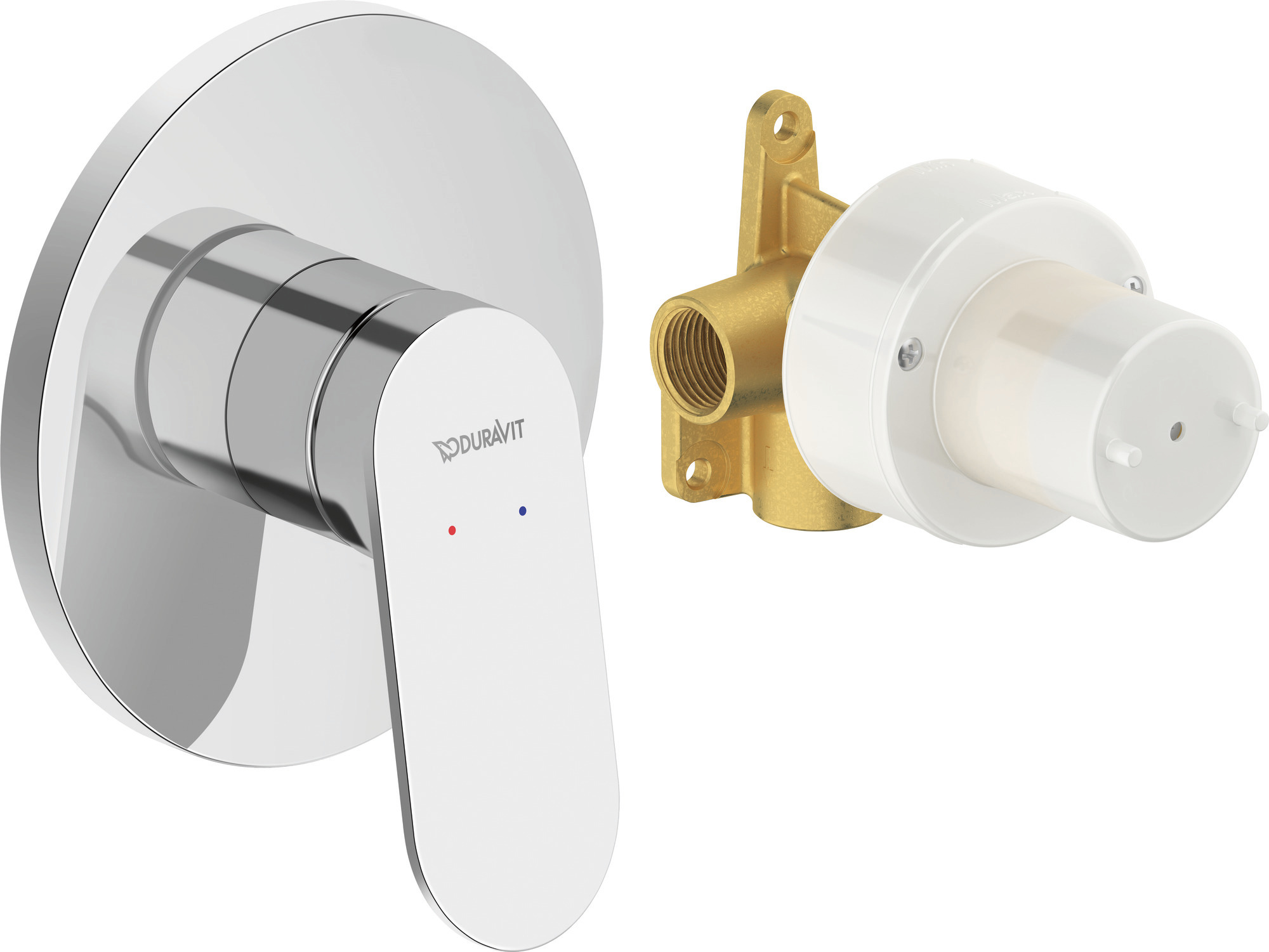Single lever shower mixer concealed set