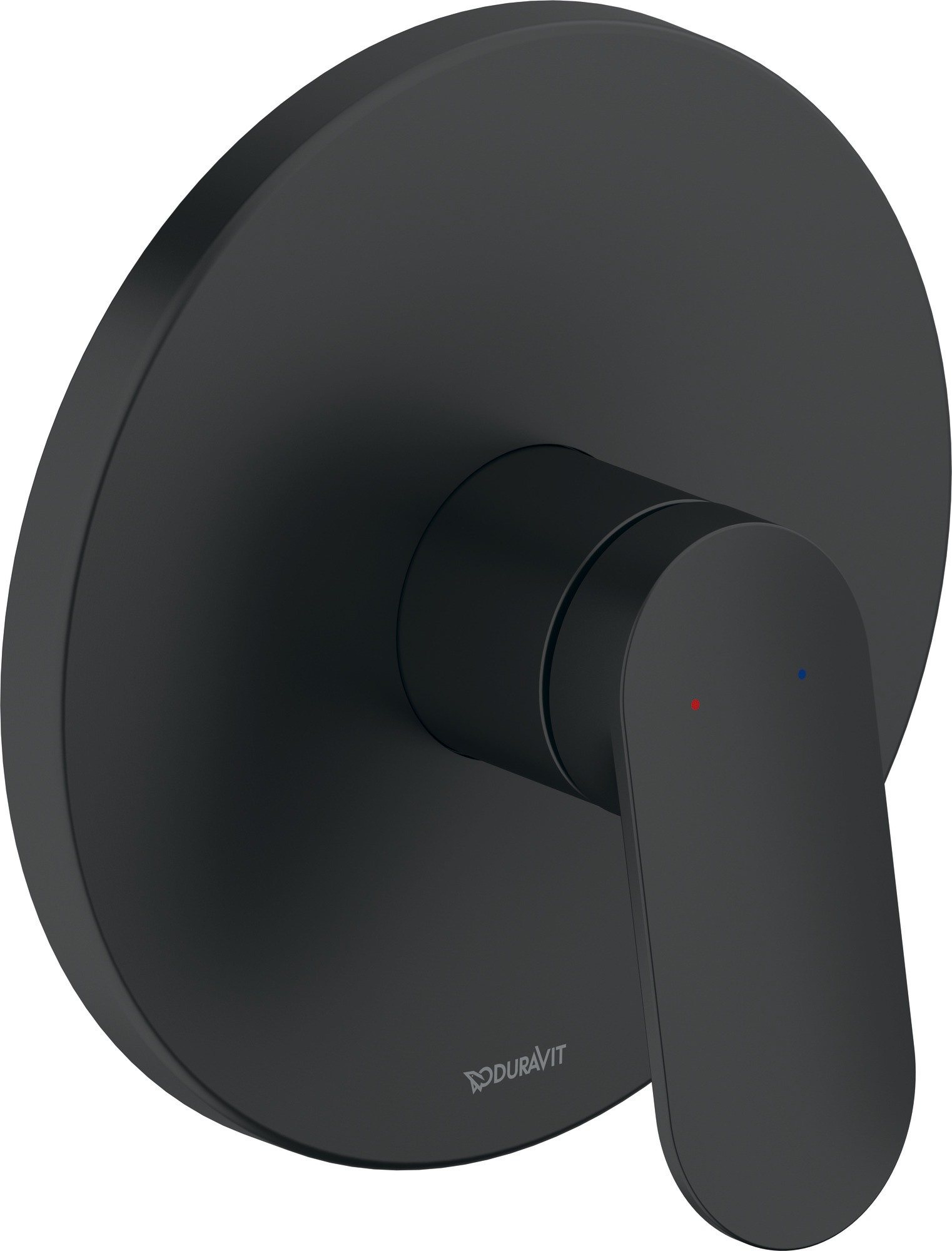 Single lever shower mixer concealed matt black