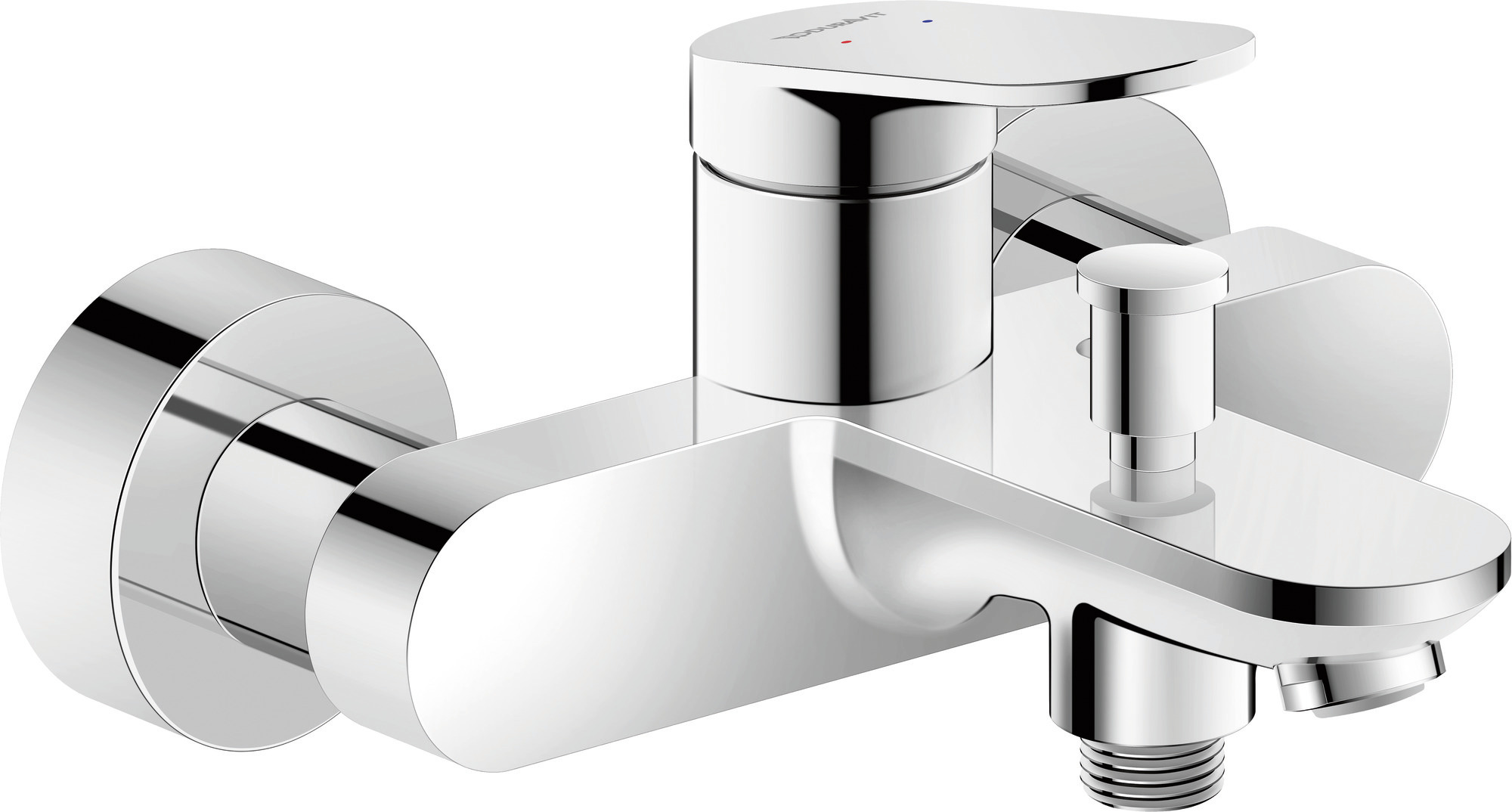 Single lever bath mixer exposed chrome