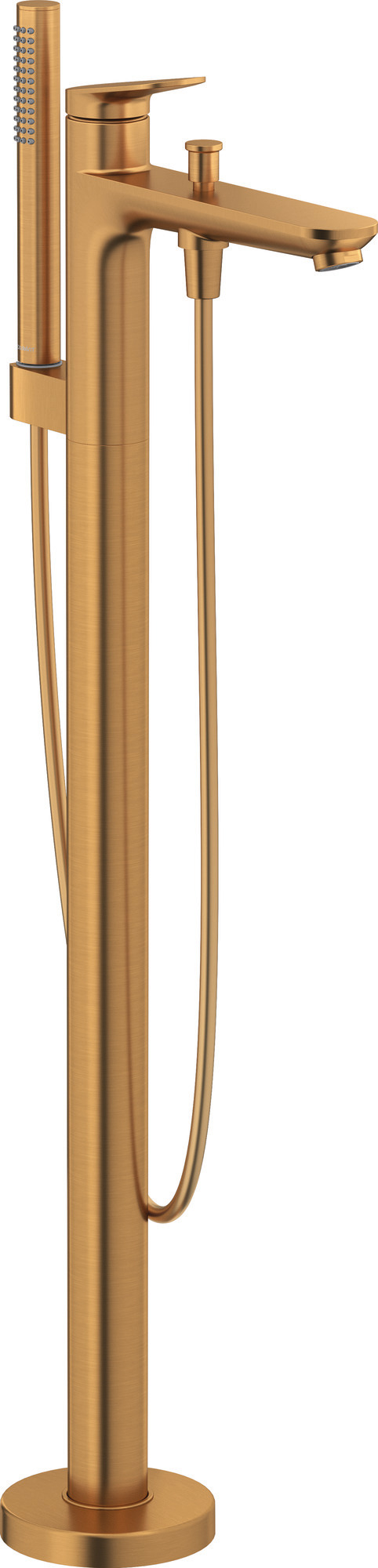 Freestanding bath mixer brushed bronce