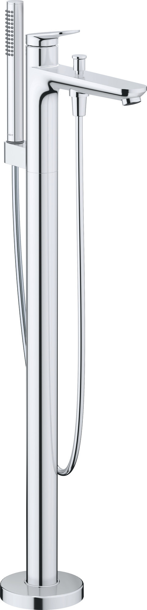 Freestanding bath mixer chrome