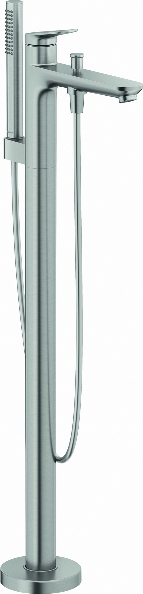 Freestanding bath mixer stainless steel