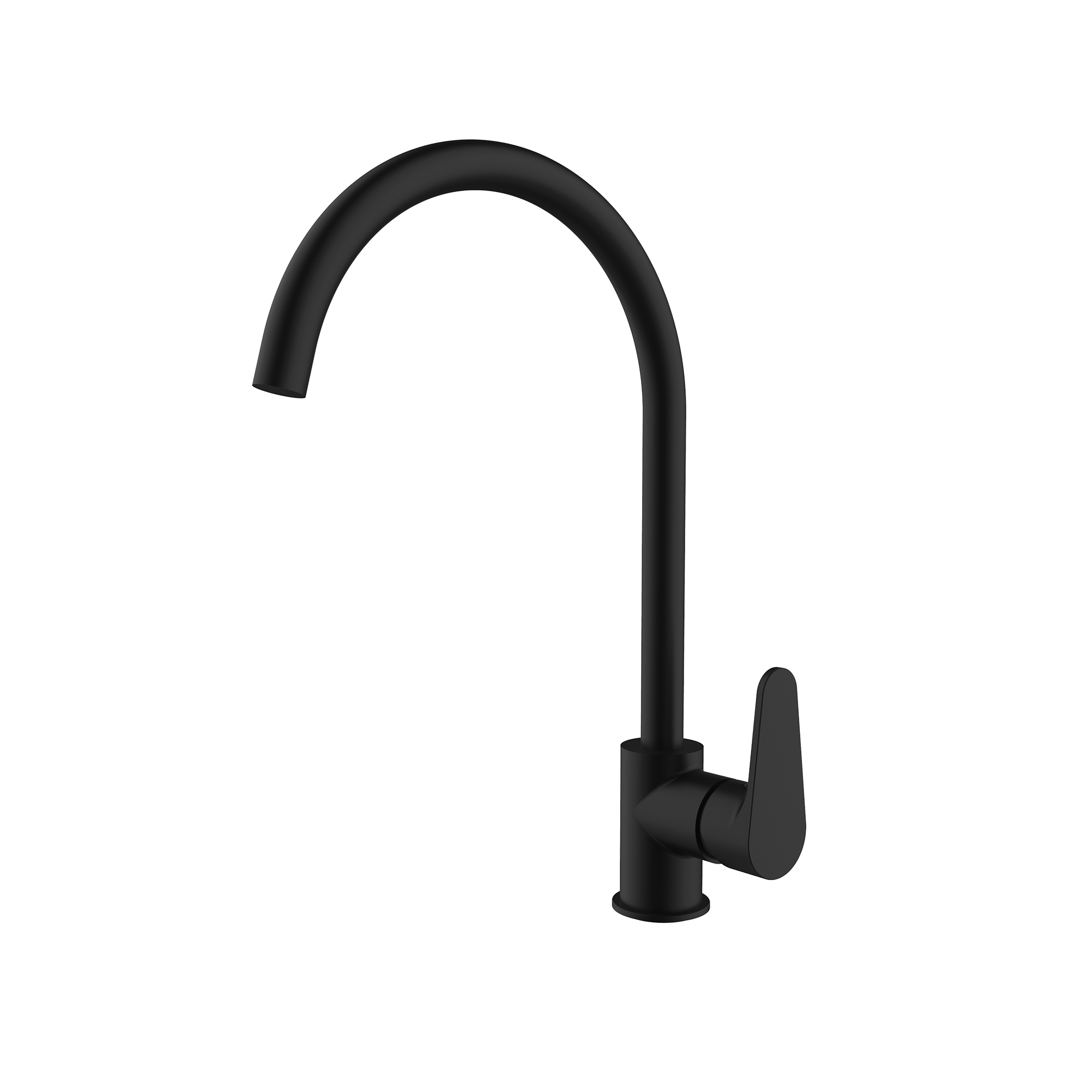 Single-lever sink mixer with aerator, swivel spout and flexible hoses 3/8″ >350mm.