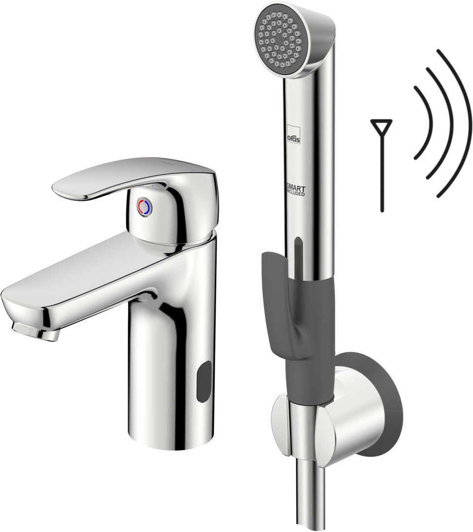 Hybrid washbasin faucet, Bidetta