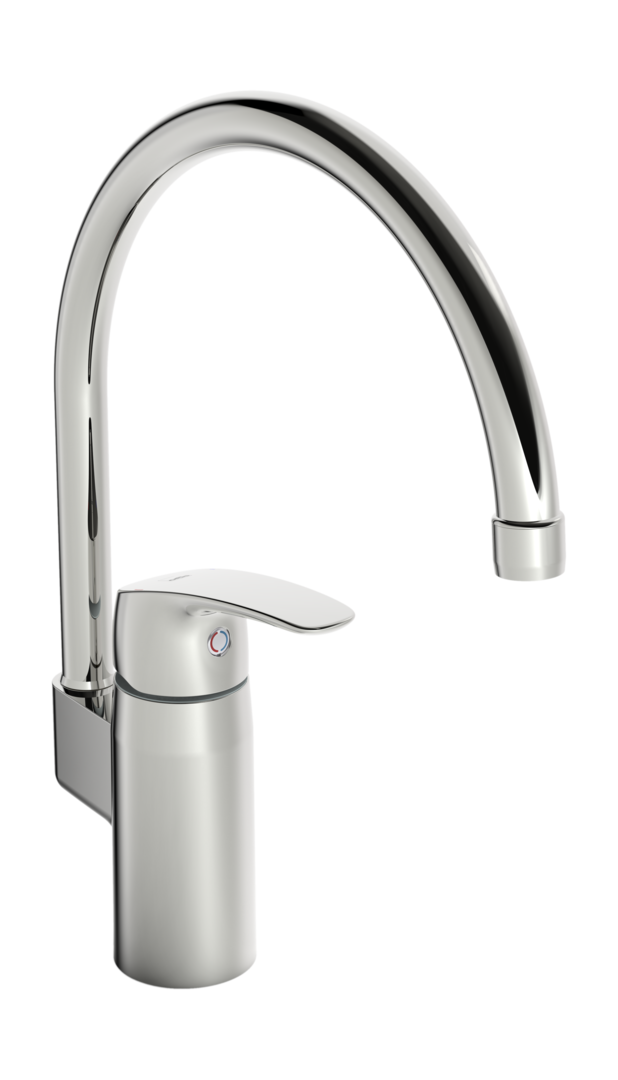 Single lever kitchen faucet