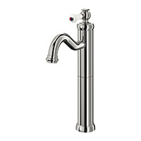 HAMNSKÄR N wash-basin mixer tap, tall chrome-plated
