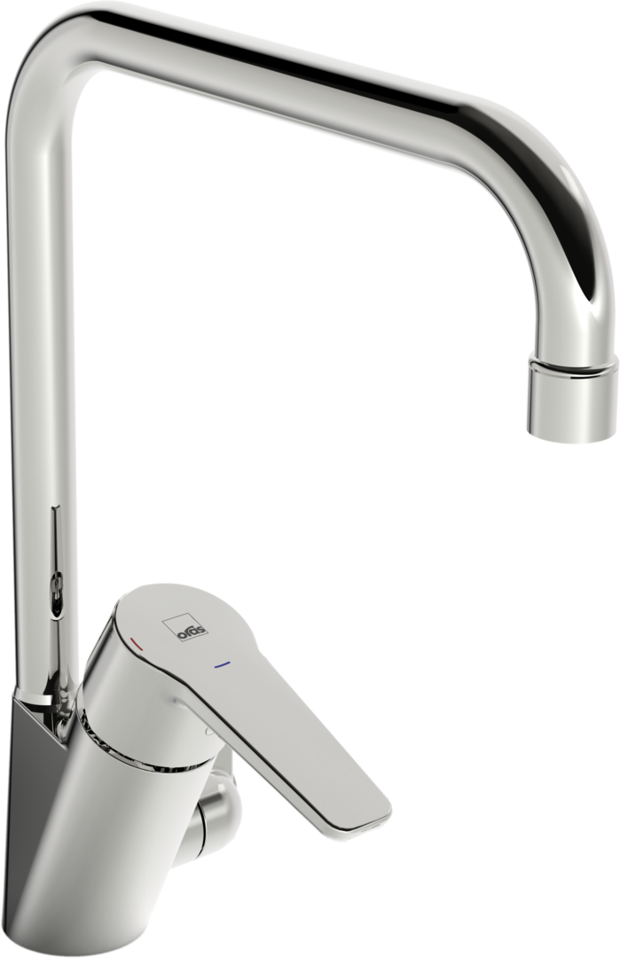 Single lever kitchen faucet with dishwasher valve