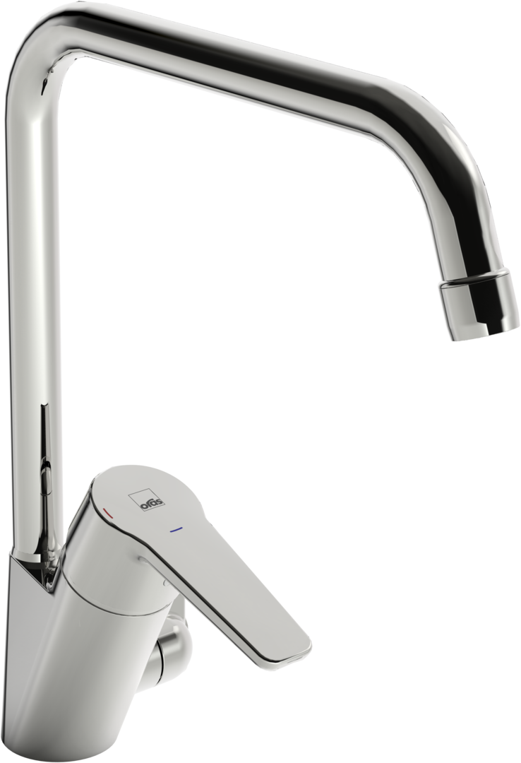 Single lever kitchen faucet with dishwasher valve