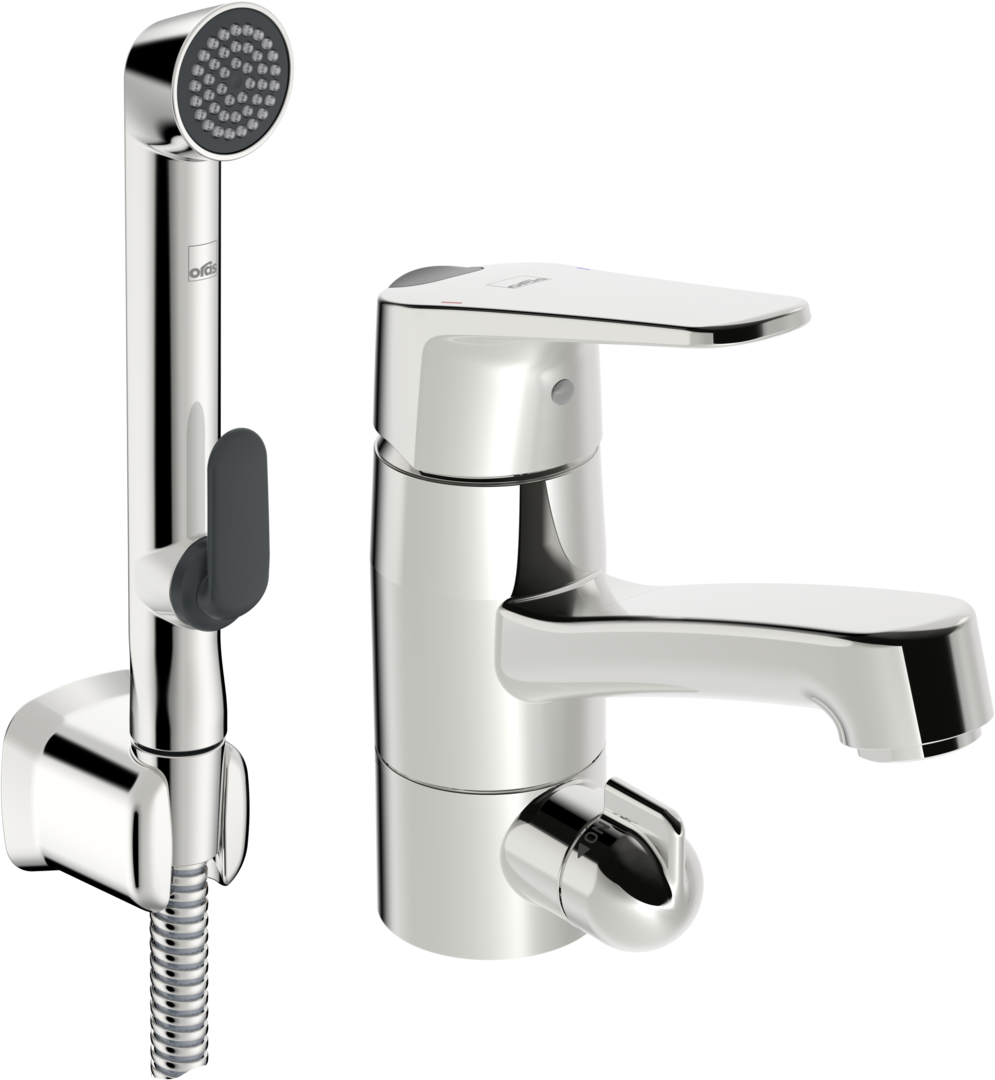 Single lever washbasin faucet, Bidetta