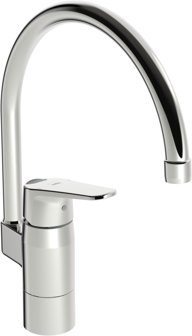 Single lever kitchen faucet