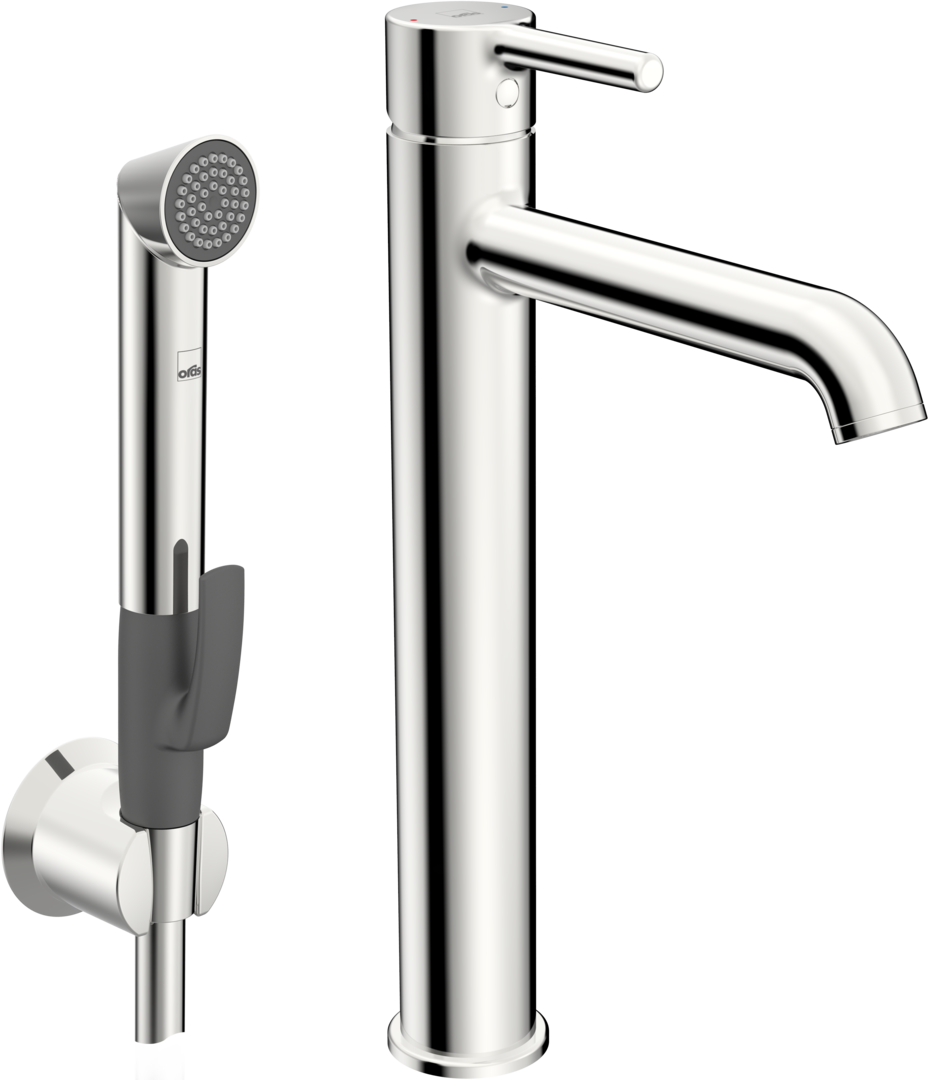 Single lever washbasin faucet, Bidetta