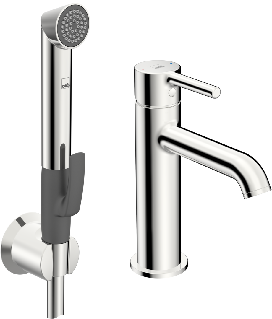 Single lever washbasin faucet, Bidetta