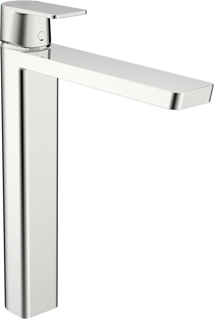 Single lever high washbasin faucet