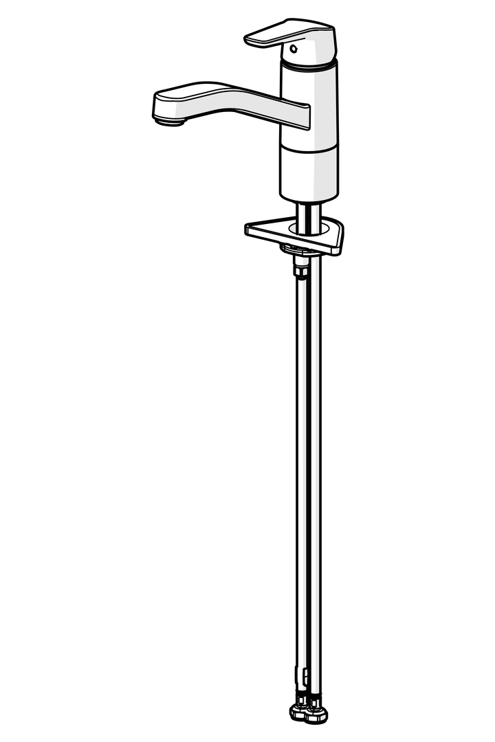Single lever kitchen faucet