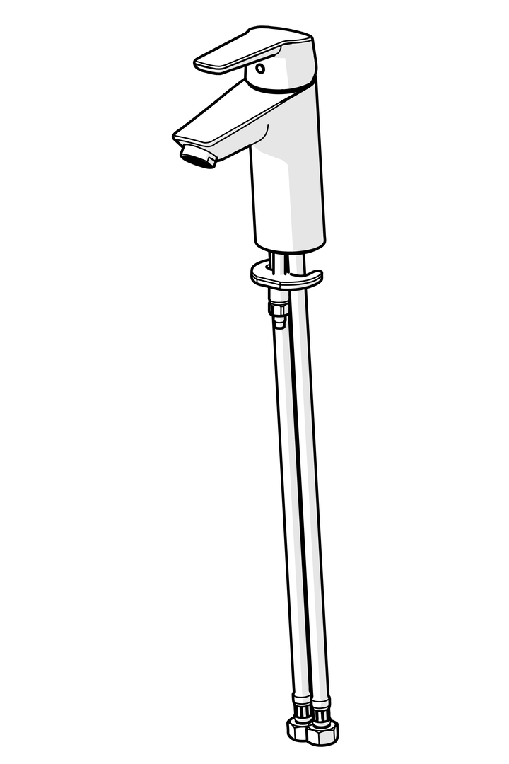 Single lever washbasin faucet