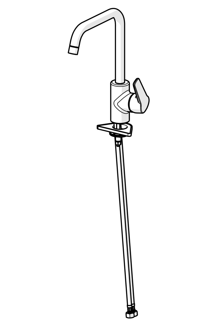 Single lever kitchen faucet