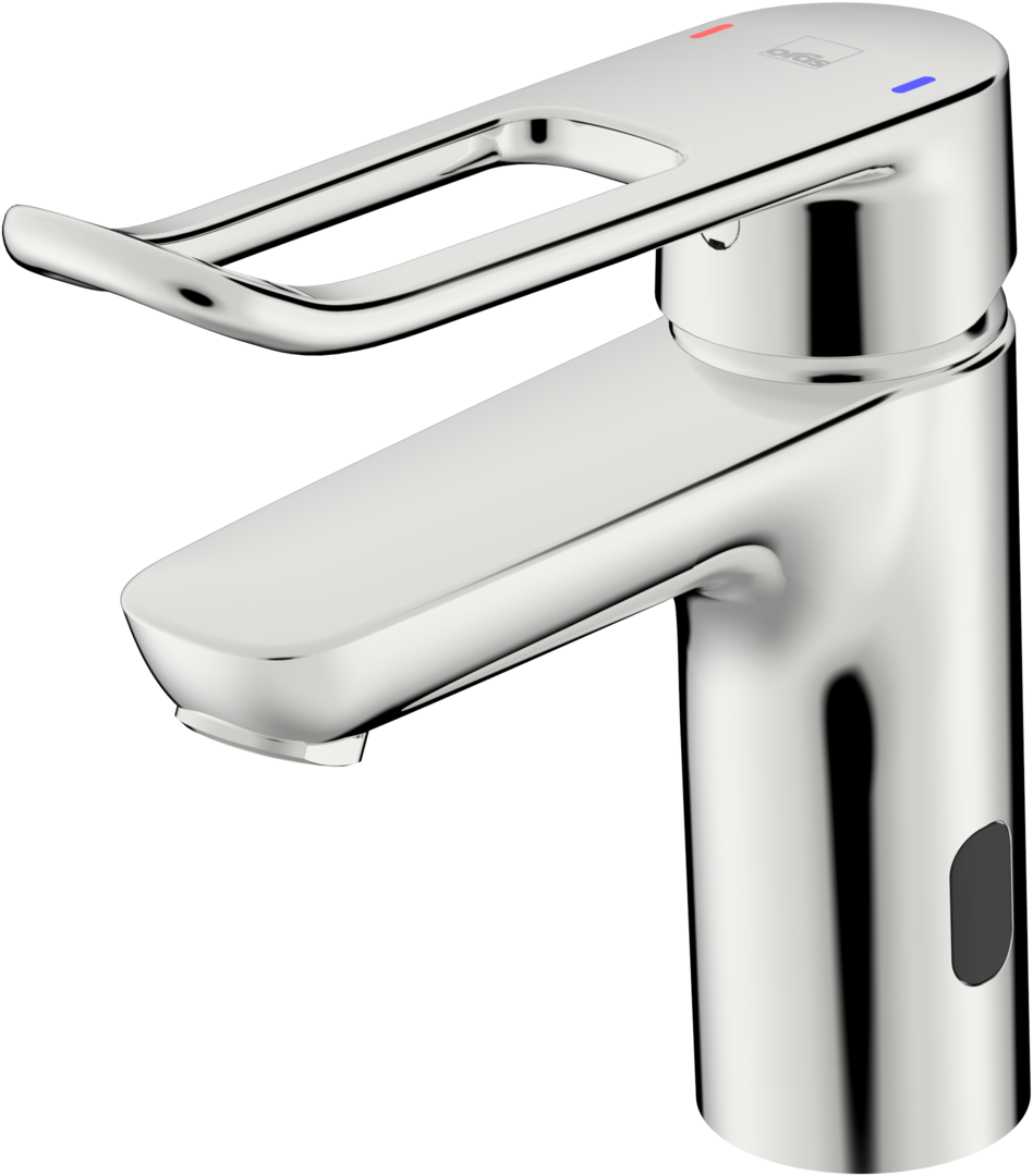 Hybrid washbasin faucet