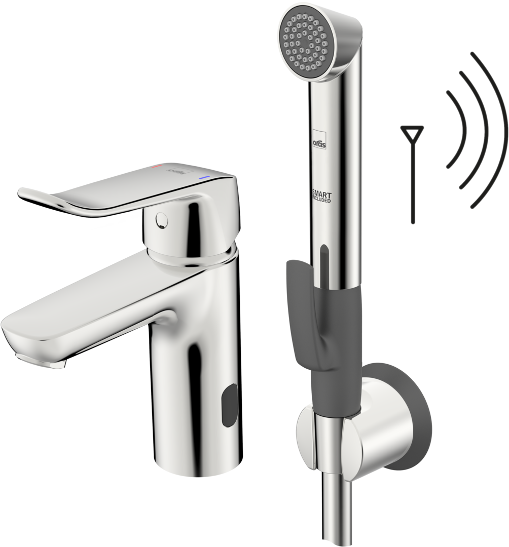 Hybrid washbasin faucet, Bidetta
