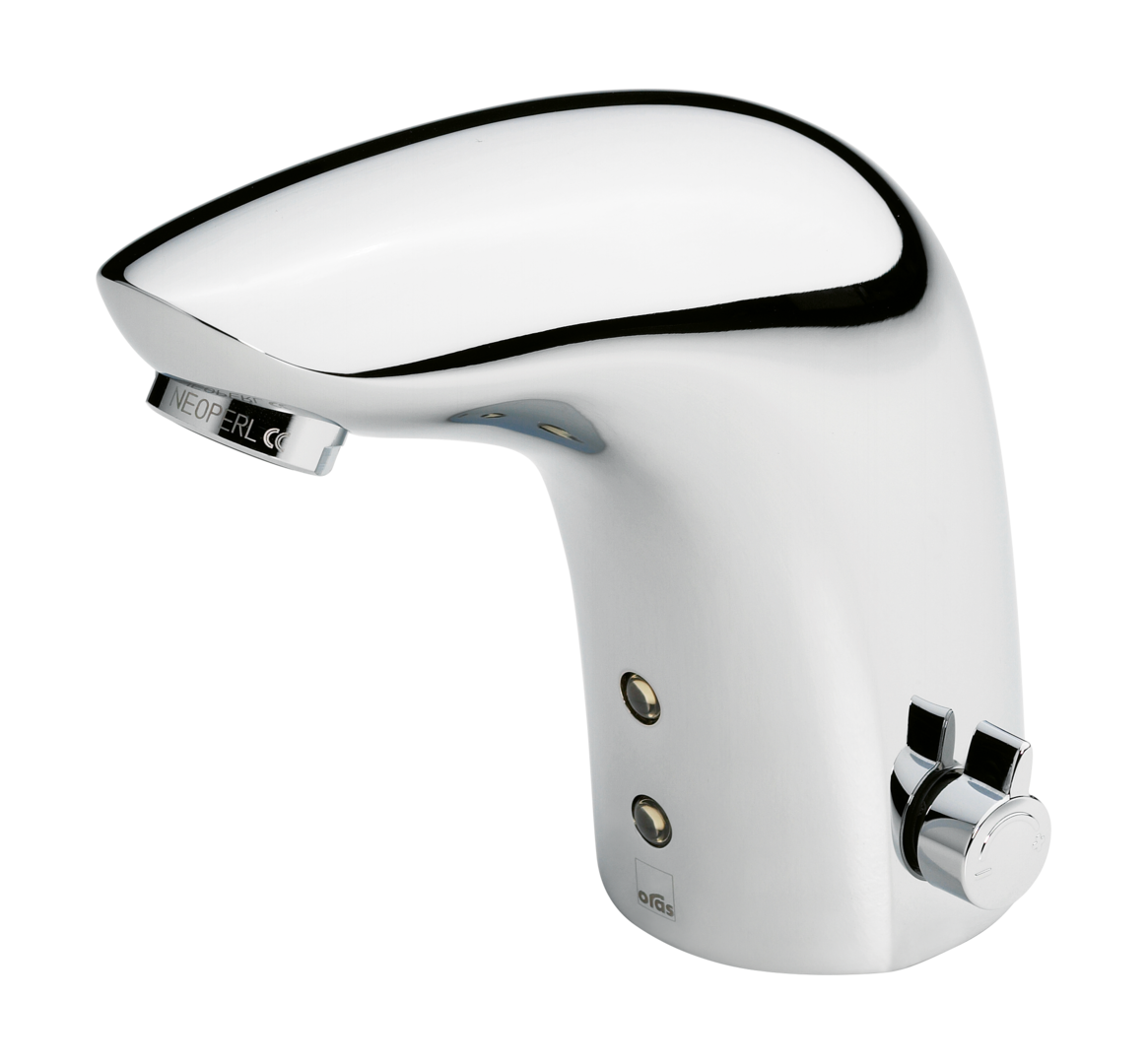 Touchless washbasin faucet