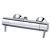 Thermostatic, TMV2 approved top outlet bar mixer, suitable for use with all systems.