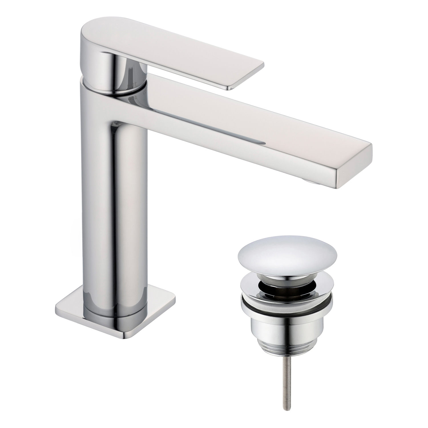 Basin mixer with push up waste valve, 5L – Waschtisch-Einhebelmischer inkl.  Pop Up Ablaufventil,mit Wasserspar-Strahlregler 5L/Min
