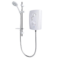 7.5kW electric shower with 8 cable entry points and 8 water entry points. Designed for retrofit and ease of installation. Includes Triton Dura-Flow™ technology for increased durability.