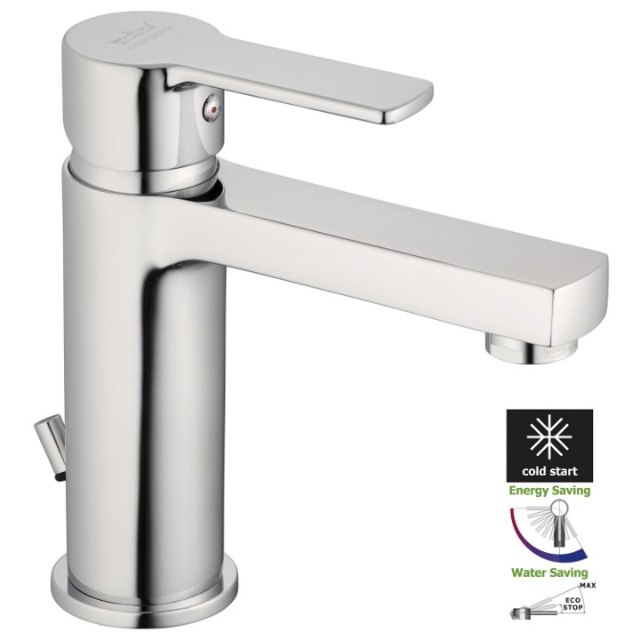 Single Lever Basin mixer 5L/Min with COLD START
Waschtisch-Einhebelmischer mit Wasserspar-Strahlregler 5L/Min und COLD START