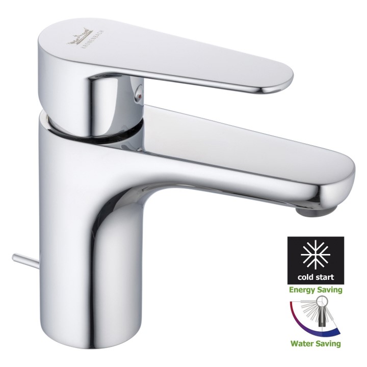 Single Lever Basin mixer 5L/Min with COLD START
Waschtisch-Einhebelmischer mit Wasserspar-Strahlregler 5L/Min mit COLD START