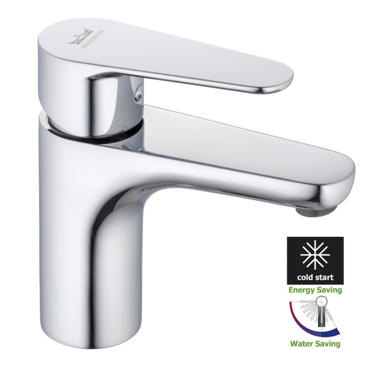 Single Lever Basin mixer 5L/Min with COLD START
Waschtisch-Einhebelmischer mit Wasserspar-Strahlregler 5L/Min mit COLD START