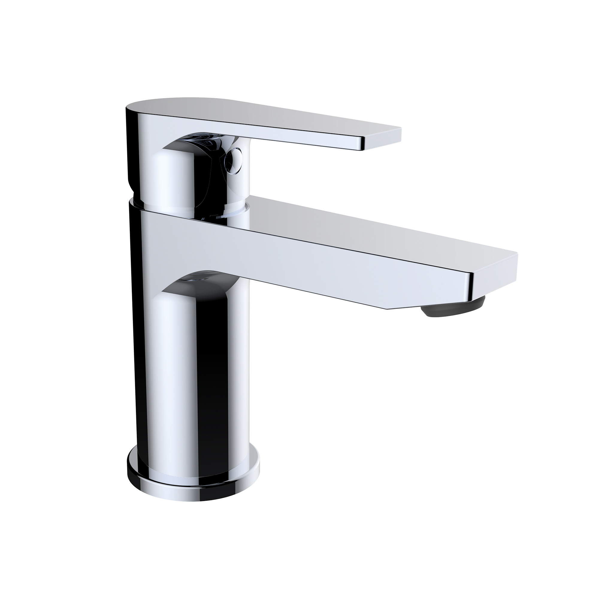 Single-lever basin mixer with aerator and flexible hoses 3/8″ >350mm.