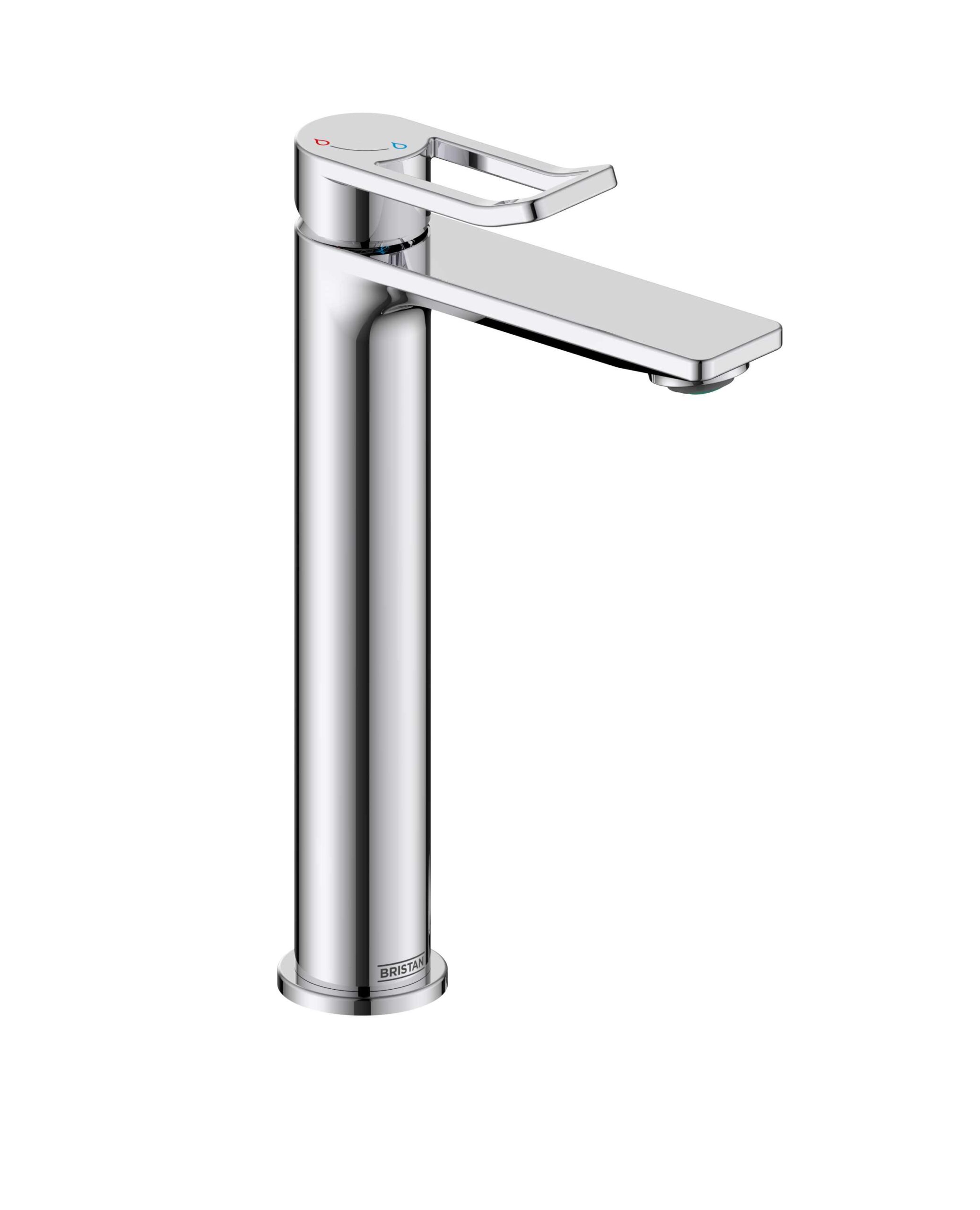 Saffron Eco start Tall Basin Mixer with Clicker Waste