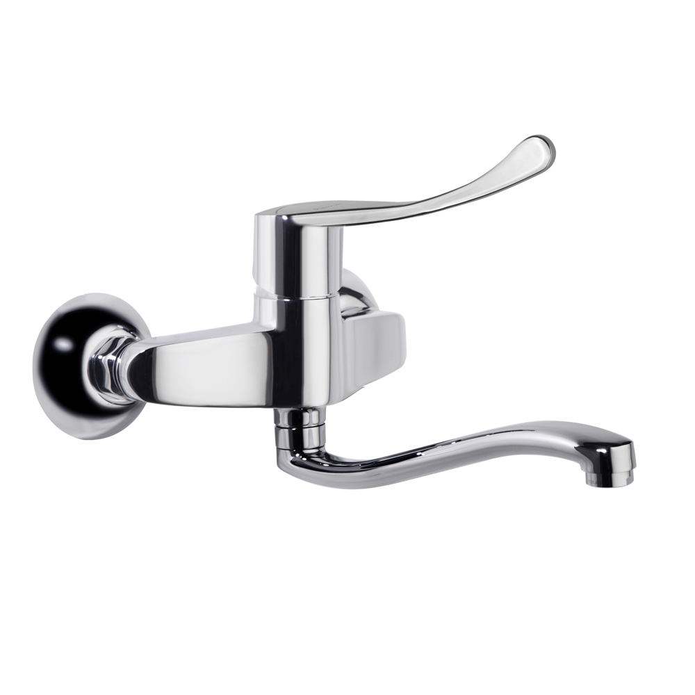 BREH570701 CC MED CHROME WALL SINK LOW SPOUT 3.5L NEW FLY – BREH570701 CC MED CROMO FREGADERO MURAL CAÑO BAJO 3.5L NEW FLY