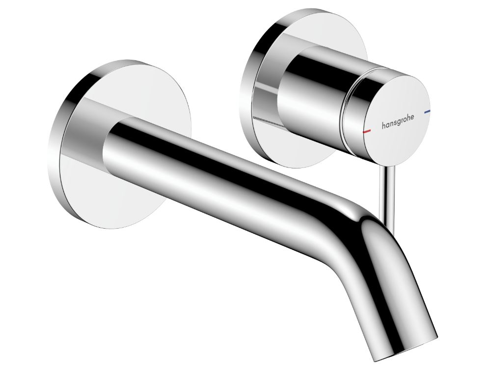 Single lever basin mixer for concealed installation wall-mounted EcoSmart  with spout 16,5 cm