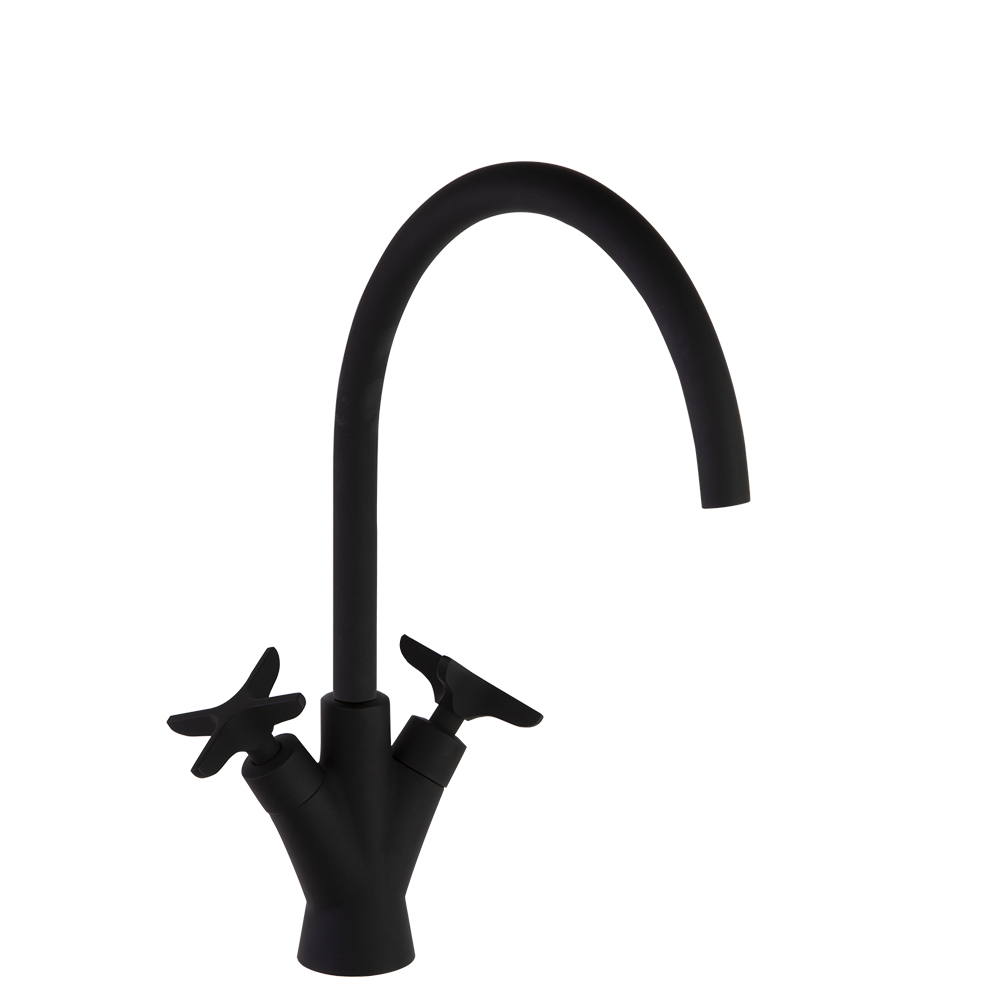 910101NM BLACK MATTE WASHBASIN 5L ADAGIO SPOUT 170mm – 910101NM NEGRO MATE LAVABO 5L ADAGIO CAÑO 170mm