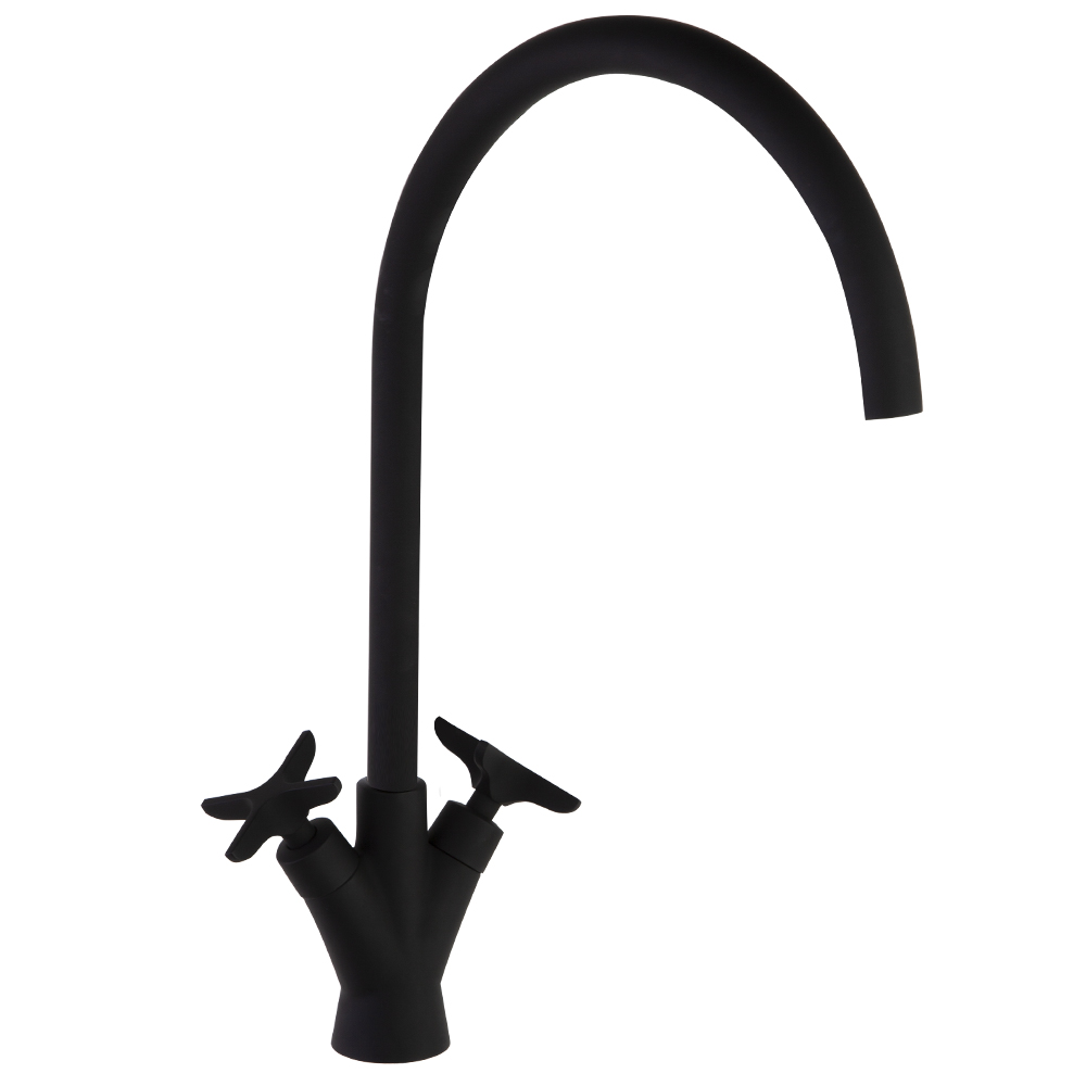 910601NM BLACK MATTE SINK MIXER 8L ADAGIO SPOUT 220mm – 910601NM NEGRO MATE BIMANDO FREGADERO 8L ADAGIO CAÑO 220mm