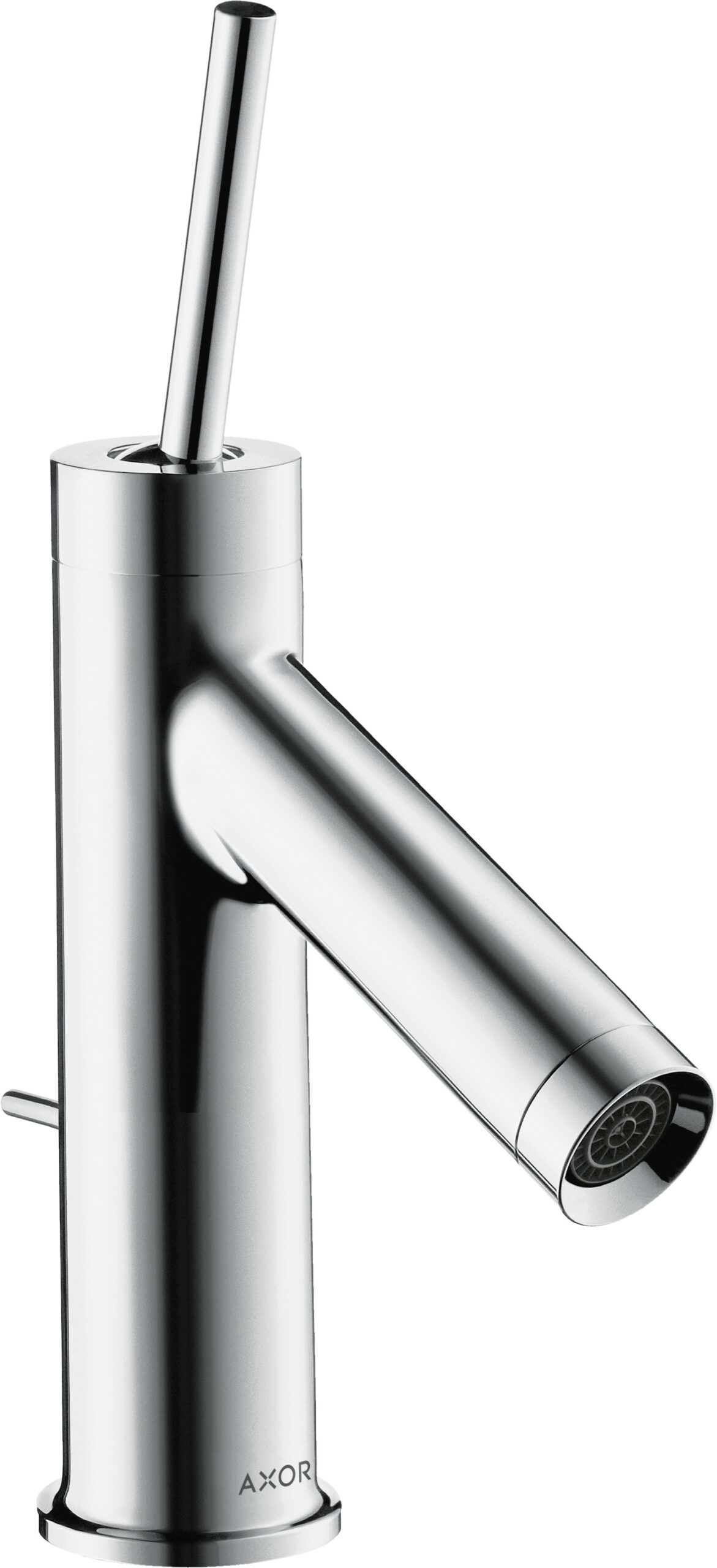Single lever basin mixer 70 with pin handle for hand wash basins with pop-up waste set