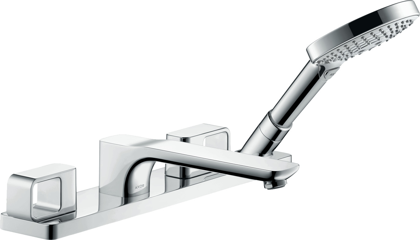 4-hole rim mounted bath mixer