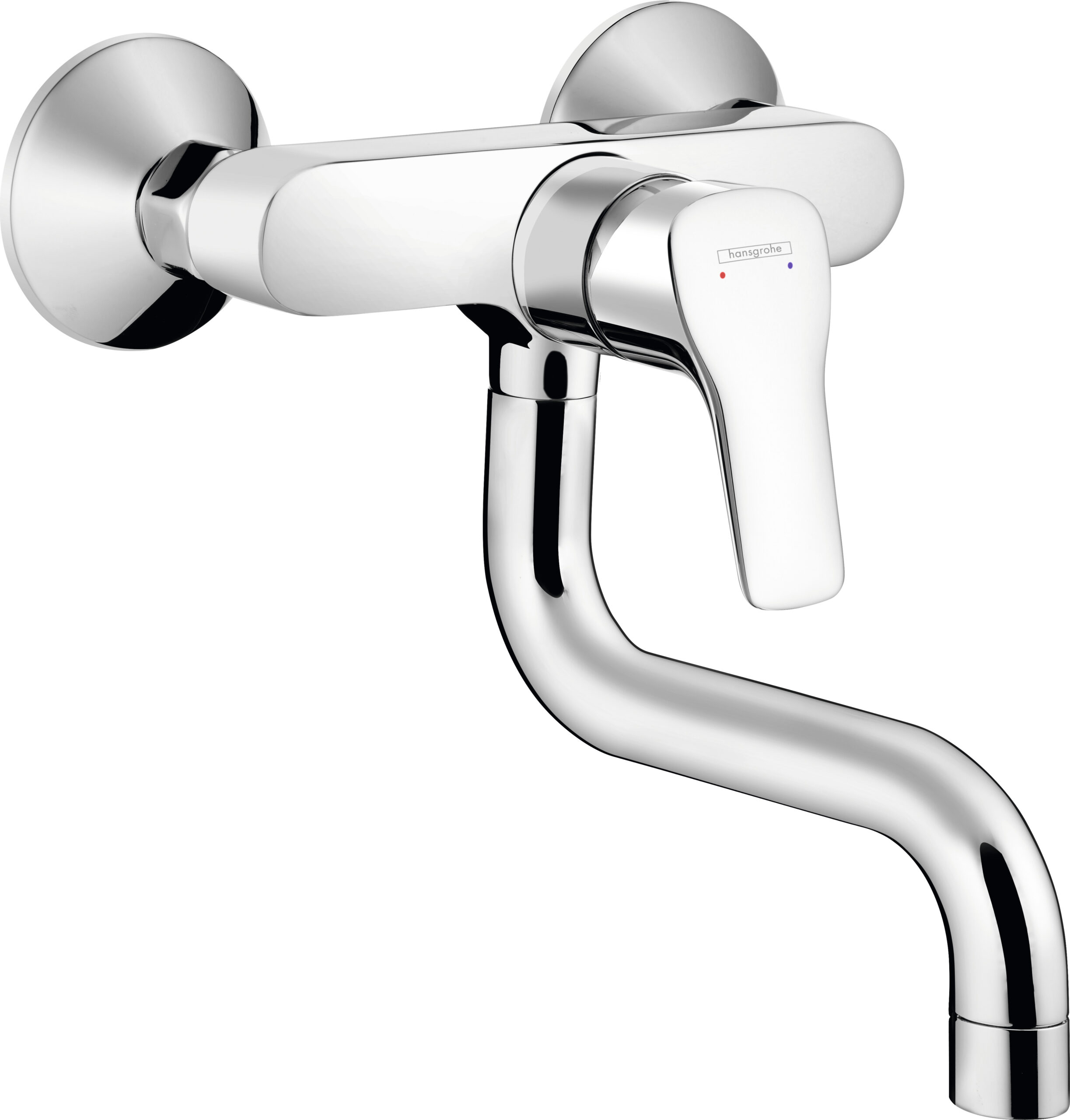 Single lever kitchen mixer, wall-mounted, 1jet