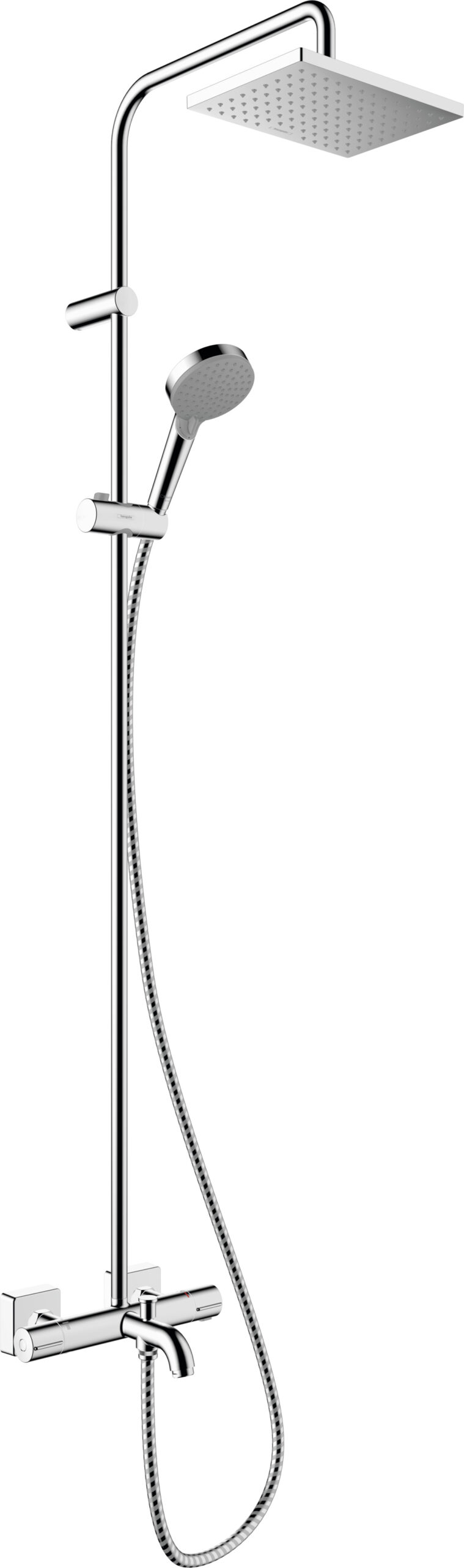 Showerpipe 230 1jet EcoSmart with bath thermostat