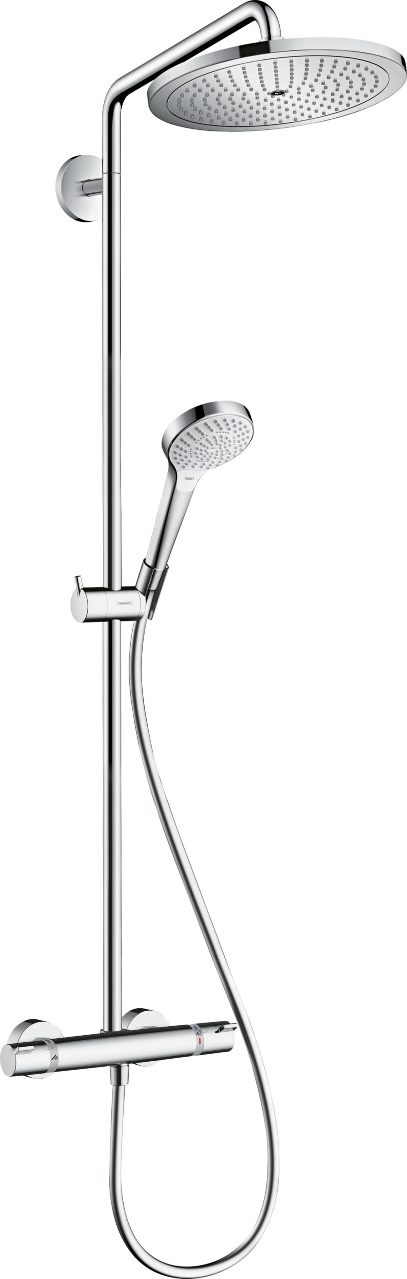 Showerpipe 280 1jet with thermostat DZR