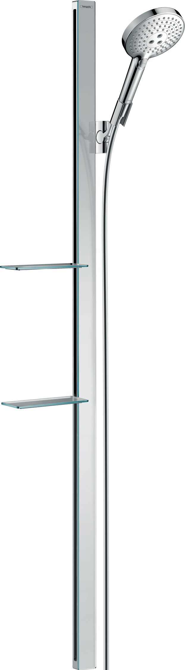 Shower set 120 3jet with shower bar 150 cm and shelves